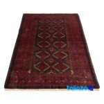 Handwoven Persian Rug Baloch Design Premium Quality - Edge view showing border and finishing