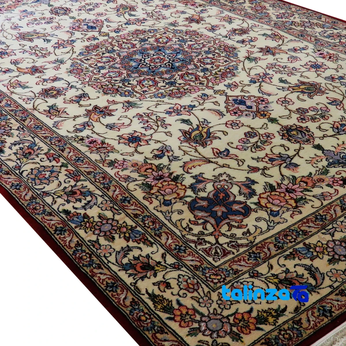 Nayin Handwoven Carpet Unique Design border and finishing (Edge view)