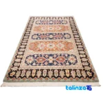 Si Persia Handwoven Rug Colorful Design - Edge view showing border and finishing