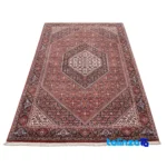 Cypress Persian Handwoven Rug Red binding and edges (Corner detail)