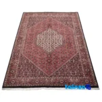 Corner detail of C Persian Handwoven Rug Luxurious Design 176x111x1 cm binding and edges
