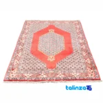Edge view of C Persia Handwoven Rug Elegant Design border and finishing