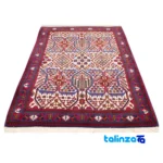 Persia Carpets Handwoven Rug Elegant Cream Design border and finishing (Edge view)