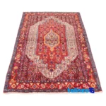 Corner detail of Se Persia Handwoven Carpet Traditional Design binding and edges