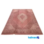 Si Persia Handwoven Rug Luxurious Design - Edge view showing border and finishing