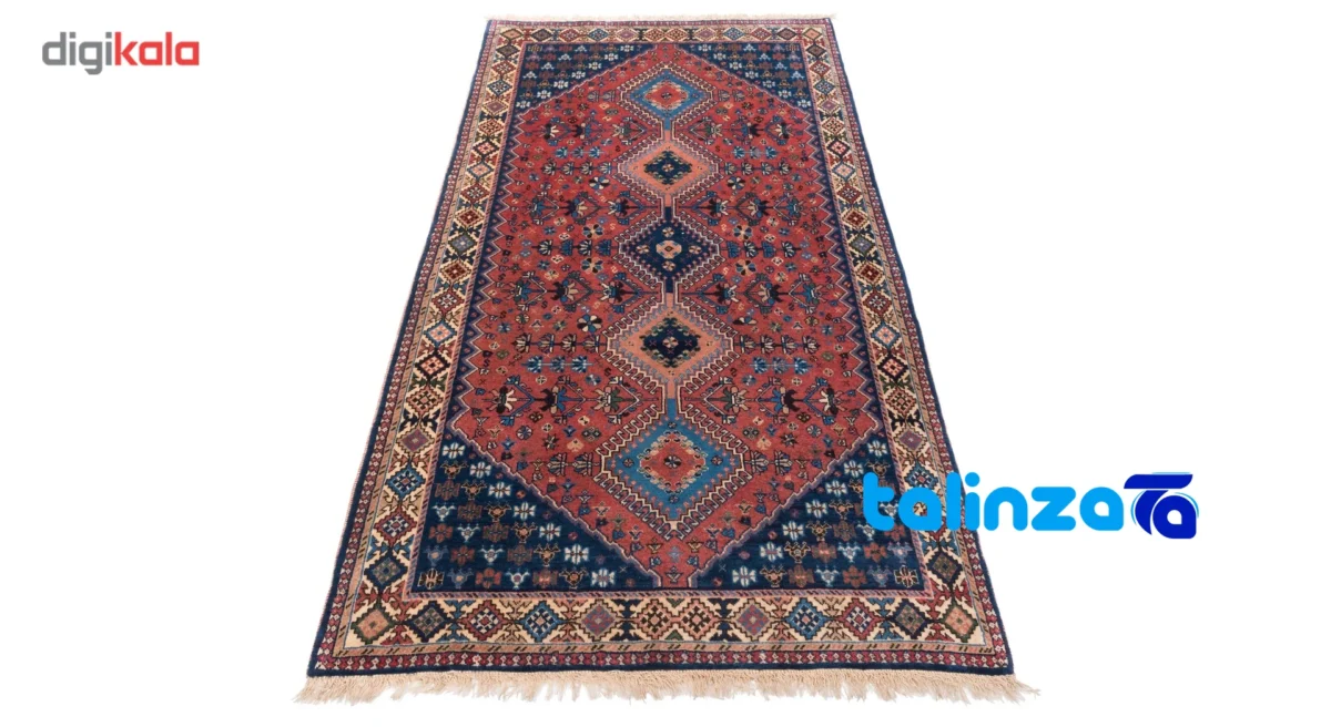 Cypress Handwoven Rug Red Design border and finishing (Edge view)