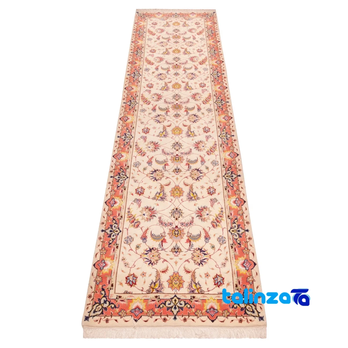 Cypress Handwoven Runner Cream finish and material detail view)