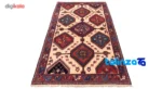 C Persia Handwoven Rug Geometric Design 112 x - Corner detail showing binding and edges