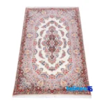 C Persia Handwoven Rug Elegant Design - Edge view showing border and finishing
