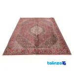 Si Persia Handwoven Rug Red - Corner detail showing binding and edges