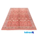 Si Persia Handwoven Carpet Elegant Red Design binding and edges (Corner detail)