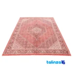 Cypress Handwoven Area Rug Luxurious Red - Corner detail showing binding and edges
