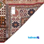 Cypress Persian Handwoven Rug Model 179858 Cream - Corner detail showing binding and edges