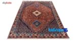 Corner detail of C Pershia Handwoven Carpet Elegant Design binding and edges