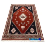 Persia Handwoven Rug Luxurious Red Design border and finishing (Edge view)