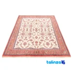 Edge view of Si Persia Handwoven Carpet Elegant Design 231x166x2 cm border and finishing