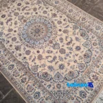 Nain Handwoven Carpet Design D border and finishing (Edge view)