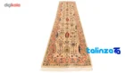 Cypress Handwoven Runner Rug Geometric Design Cream - Edge view showing border and finishing