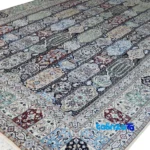 Nain Handmade Carpet Moharamat Design Multi-Color - Edge view showing border and finishing