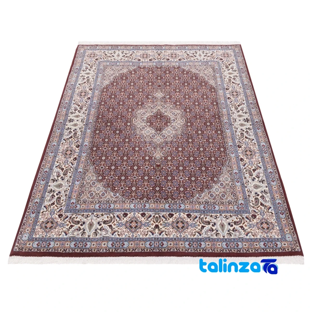 C Persia Handwoven Rug Stunning Design - Edge view showing border and finishing