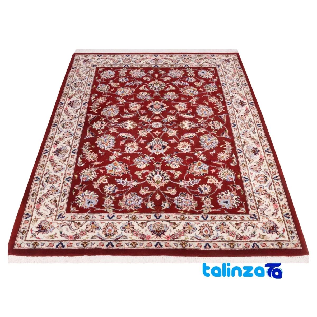 C Persia Handwoven Carpet Luxurious Design border and finishing (Edge view)