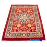 C Persia Handwoven Rug Luxurious Design binding and edges (Corner detail)