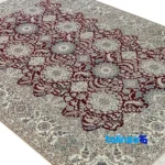 Nain Royal Handwoven Carpet Luxurious Red Hand washable border and finishing (Edge view)