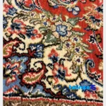 Handwoven Persian Rug NKP.RJ5 Red - Corner detail showing binding and edges