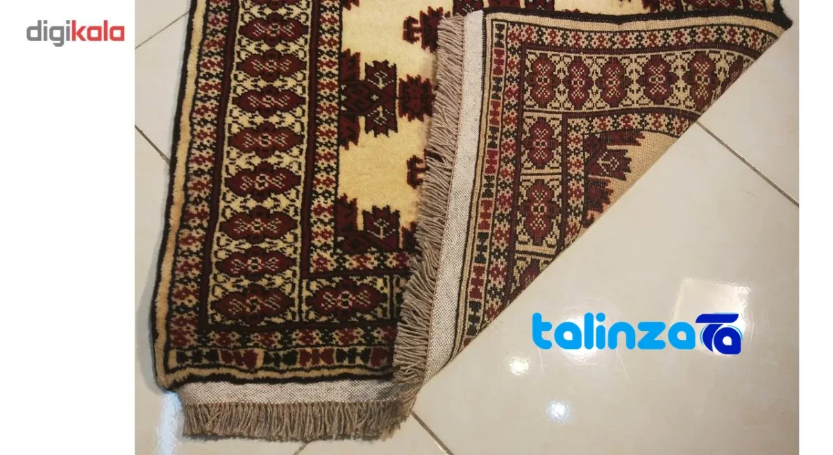 Narmine Kasra Handwoven Rug Turkmen Design binding and edges (Corner detail)