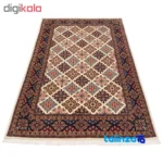 Cypress Persian Handwoven Rug Geometric Design - Edge view showing border and finishing