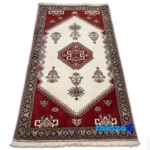Si Persia Handwoven Runner Cream Design 84x157x2 cm finish and material detail view)