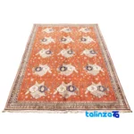 Si Persia Handwoven Carpet Rectangular Luxurious Red border and finishing (Edge view)