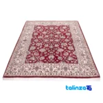 Cypressia Handwoven Area Rug Luxurious Design Hand washable - Corner detail showing binding and edges