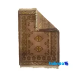 Turkmen Handwoven Rug Unique Design border and finishing (Edge view)