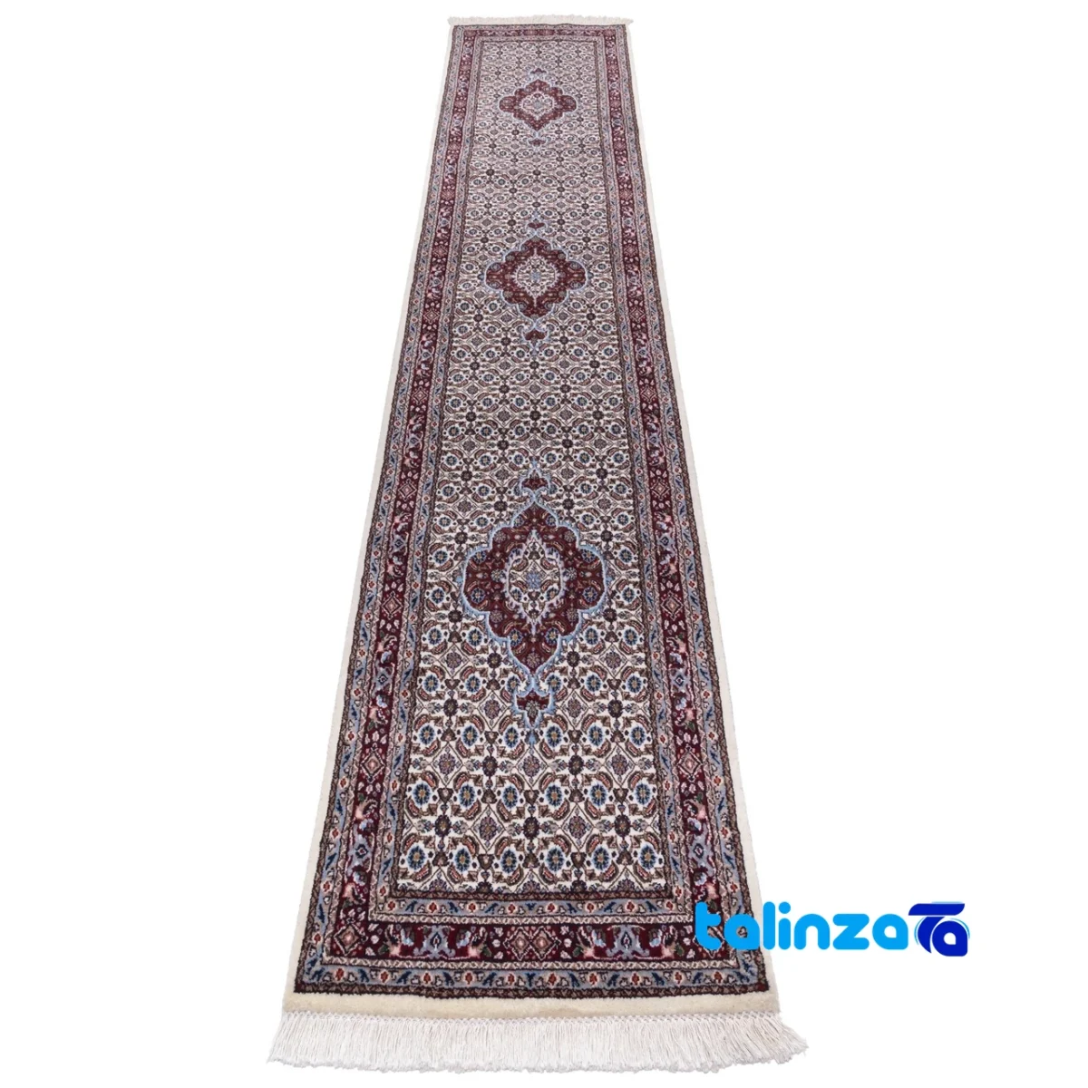 Cypress Handwoven Runner Cream 59x288x2 cm finish and material detail view)