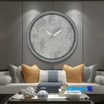 Wilder Quartz Wall Clock Model 646 movement and rear mount (Detail view)