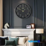 Wilder Quartz Wall Clock Model 404 - Mounting detail showing back panel and hook