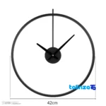 Elegant Wall Clock Model 0041 movement and rear mount (Detail view)