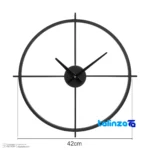 Elegant Wall Clock Model 0044 movement and rear mount (Detail view)
