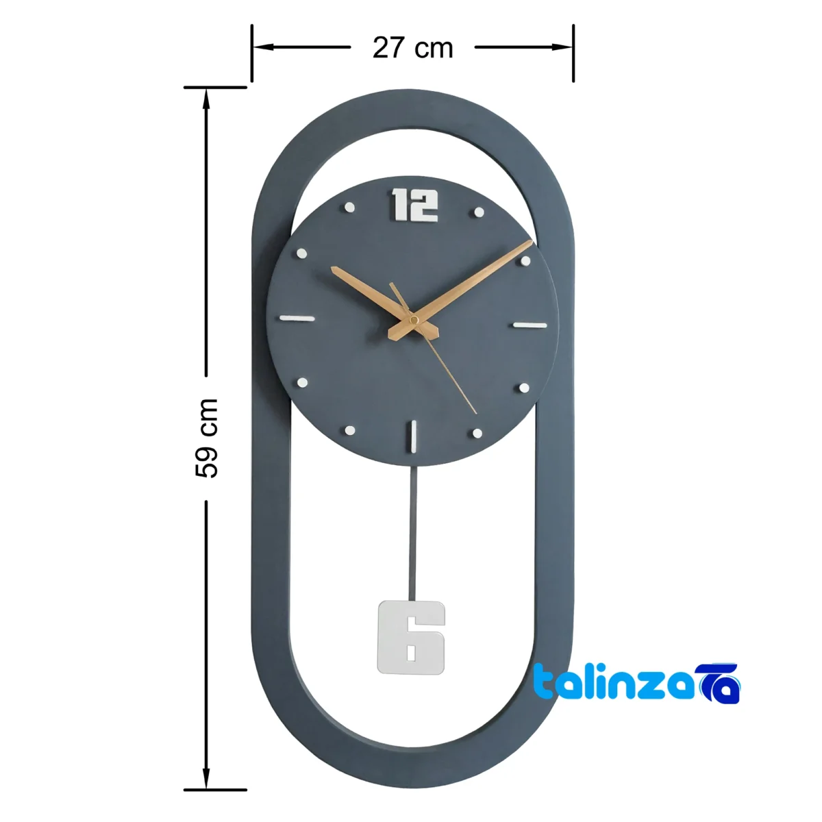 ArtNovin Quartz Wall Clock Stylish Design - Detail view showing movement and rear mount