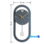 ArtNovin Quartz Wall Clock Stylish Design - Detail view showing movement and rear mount