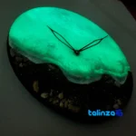 Shabtab Resin Wall Clock Ocean Design Tehran - Seal view showing packaging security
