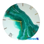 Ebrobad Resin Wall Clock movement and rear mount (Detail view)