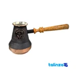 Copper Coffee Pot Traditional Design finish and material detail view)