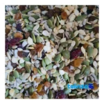 Packaging view of NutLine Salad Mix Healthy 600 grams seal and bag finish