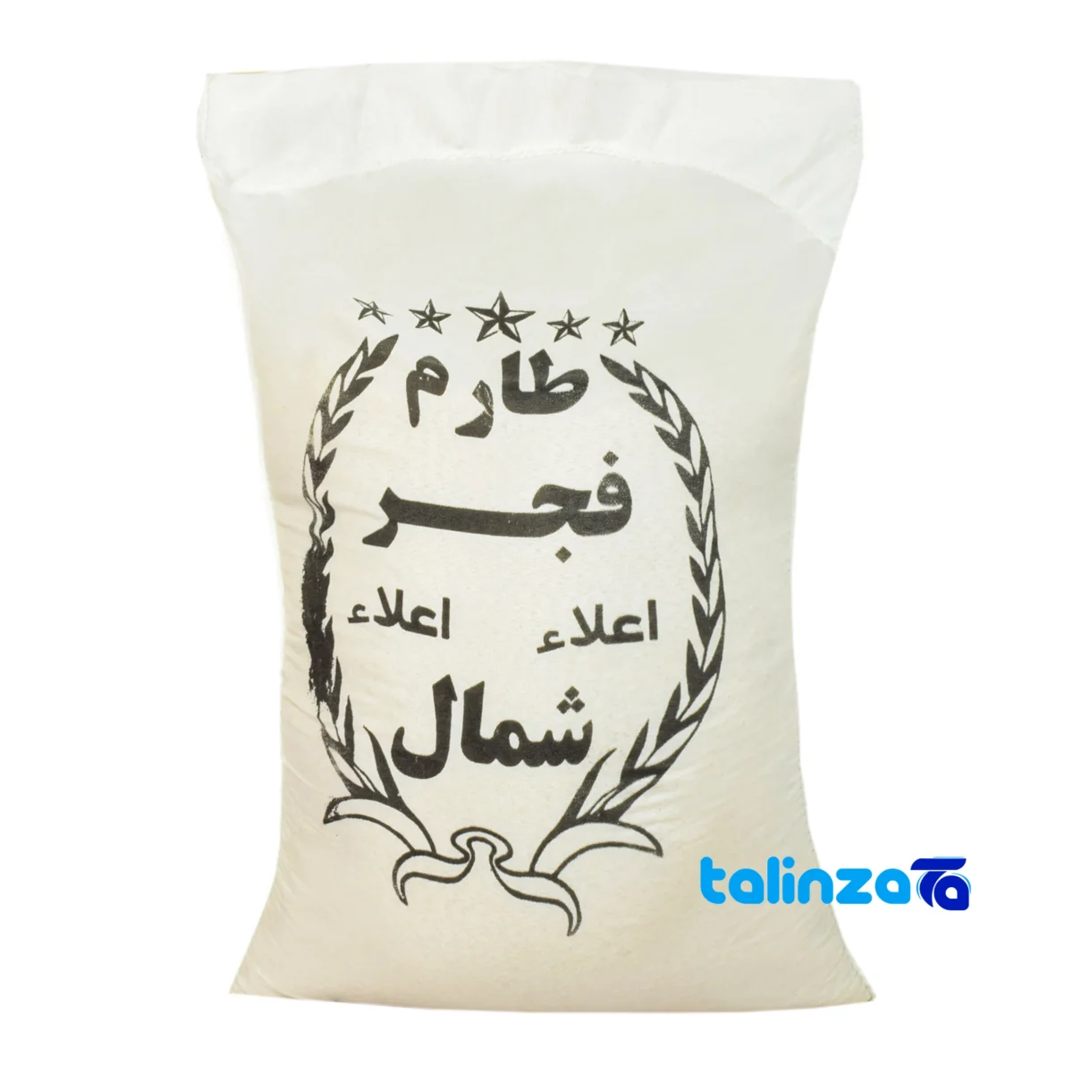 Packaging view of Fajr Tarom Rice Organic Grade 1 seal and bag finish