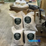 Packaging view of Jokool Hashemi Rice Organic Completely pure and uniform seal bag finish