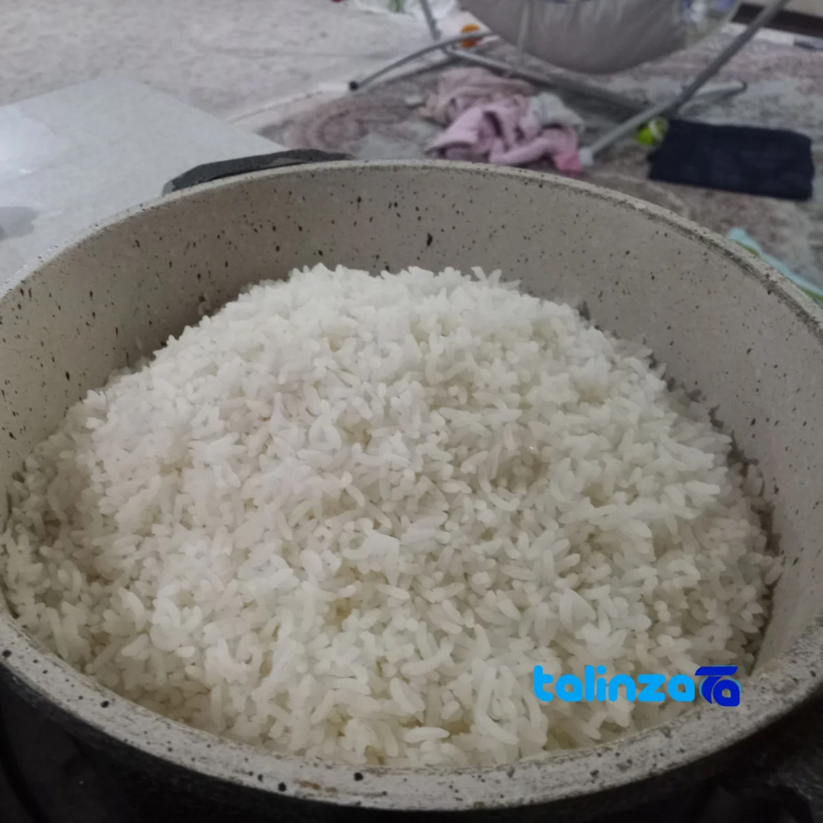 Packaging view of Lenjan Short-Grain Rice First-Crop Grade 1 bag seal and material