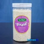 Packaging view of MrRice Hashemi Head Rice Organic 75 percent bag seal and material