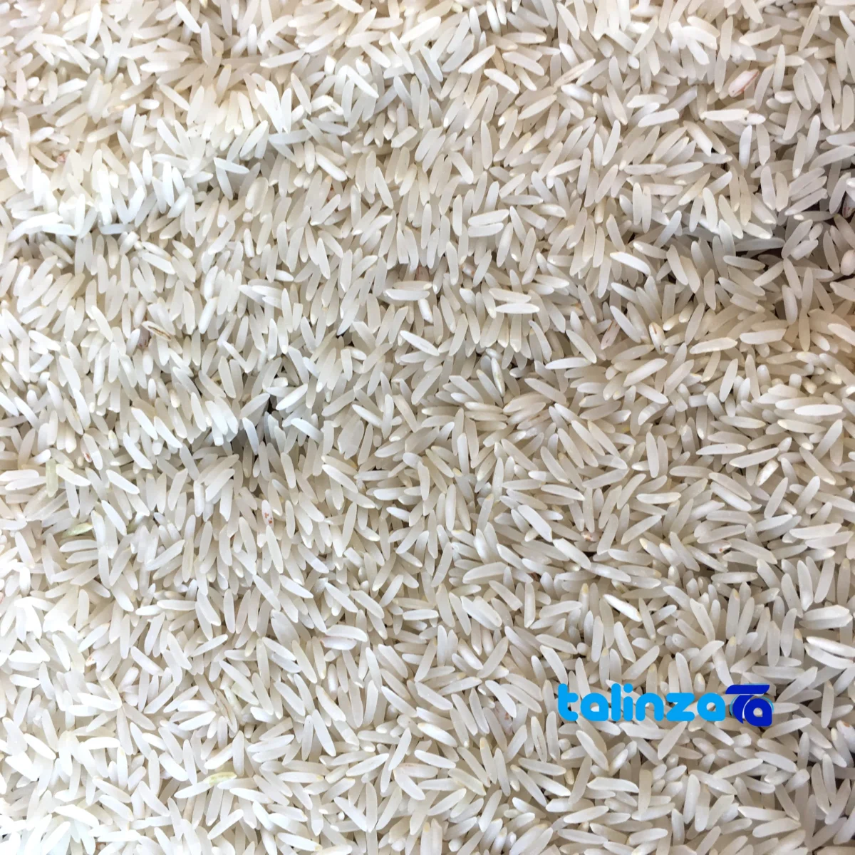Packaging view of Fajr Golchin Gorgan Rice Organic White seal and bag finish